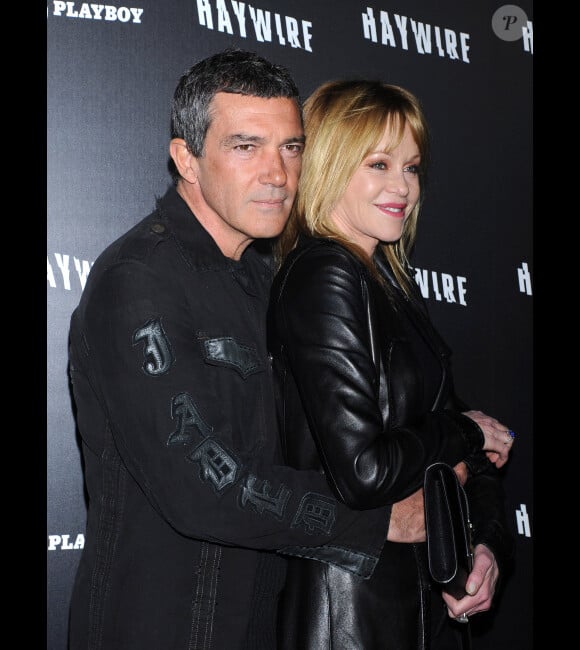 Antonio Banderas et Melanie Griffith le 5 janvier 2012 à Los Angeles