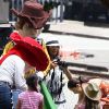 Eva Longoria se rend à un anniversaire d'enfants au parc Griffin à Los Angeles, le 13 juillet 2012