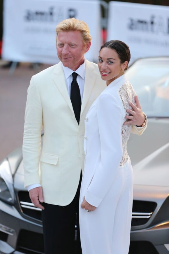 Boris Becker et sa femme Lilly Kerssenberg en mai 2012 lors du gala de l'amfAR.