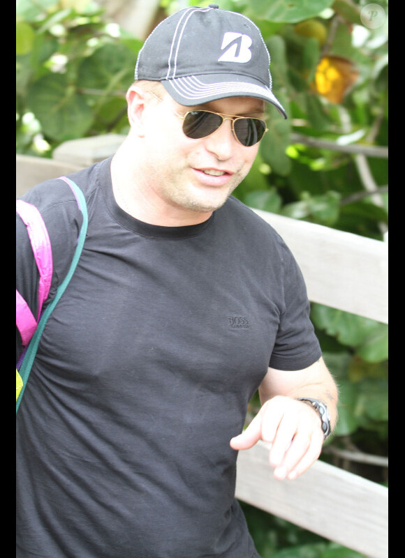 Stephen Baldwin se rend à la plage, le samedi 14 juillet à Miami.