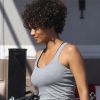 Halle Berry sur le tournage de The Hive, quelques heures avant son accident. Le 17 juillet 2012 à Los Angeles.