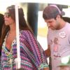 Cesc Fàbregas et sa compagne Daniella Semaan en vacances à Ibiza le 18 juillet 2012