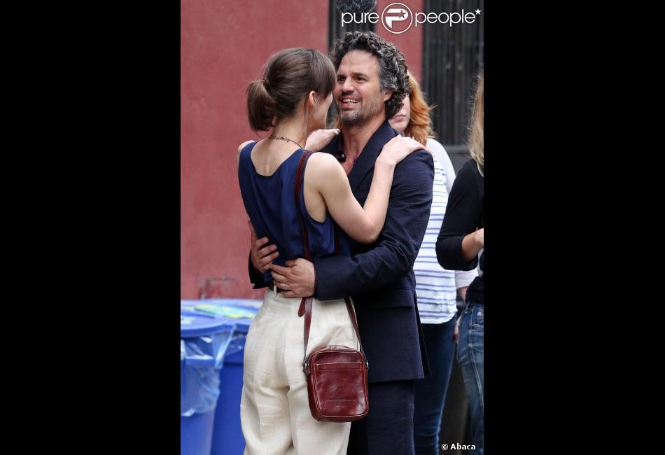 Le tandem Keira Knightley et Mark Ruffalo lors du tournage du film Can