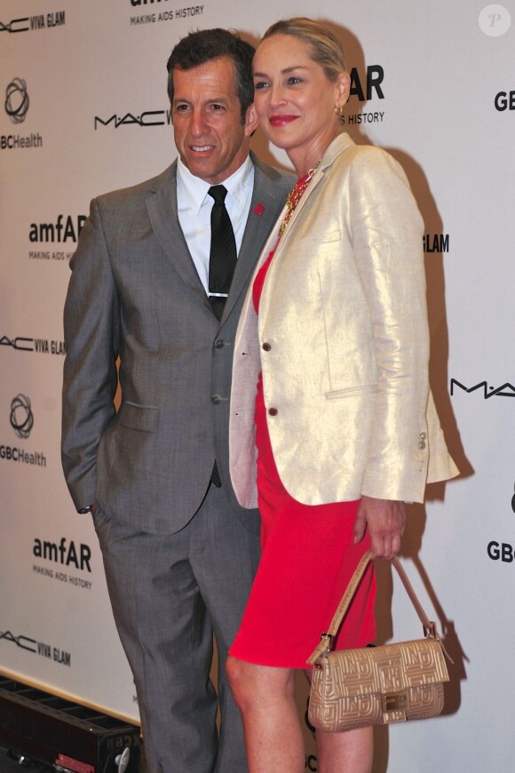 Kenneth Cole et Sharon Stone lors du Together To End AIDS: An Evening To Benefit amfAR and GBCHealth au Kennedy Center de Washington le 21 juillet 2012