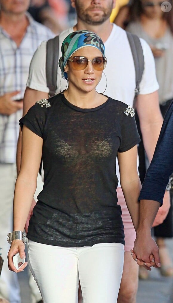 Jennifer Lopez à New York, le 22 juillet 2012.