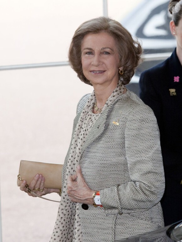 La reine Sofia d'Espagne. La reine Elizabeth II donnait le 27 juillet 2012 une réception à Buckingham Palace pour les royaux et chefs d'Etat et de gouvernement invités à la cérémonie d'ouverture des Jeux olympiques de Londres 2012, dans les heures précédant le grand moment.