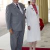 Le prince Henrik et la reine Margrethe II de Danemark. La reine Elizabeth II donnait le 27 juillet 2012 une réception à Buckingham Palace pour les royaux et chefs d'Etat et de gouvernement invités à la cérémonie d'ouverture des Jeux olympiques de Londres 2012, dans les heures précédant le grand moment.