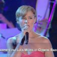 Chimène Badi participe à l'émission  Sous les étoiles , France 3, lundi 6 août 2012