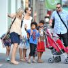 Heidi Klum et ses enfants profitent de l'été à New York le 1er août 2012