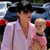 Selma Blair et son fils Arthur se rendent à un anniversaire à Santa Monica le 4 août 2012
