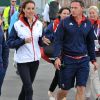 Kate Middleton était le 6 août 2012 à Weymouth dans la Manche lors de la medal race de la compétition de voile catégorie Laser, dans laquelle étaient engagés le Britannique Paul Goodison chez les hommes et l'Irlandaise Annalise Murphy chez les femmes.