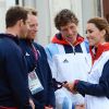 Kate Middleton était le 6 août 2012 à Weymouth dans la Manche lors de la medal race de la compétition de voile catégorie Laser, dans laquelle étaient engagés le Britannique Paul Goodison chez les hommes et l'Irlandaise Annalise Murphy chez les femmes.