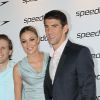 Michael Phelps au bras d'une belle blonde lors d'une soirée Speedo au Roof Gardens Nightclub à Londres le 6 août 2012