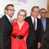Steve Carell, Meryl Streep, Tommy Lee Jones et David Frankel lors de l'avant-première du film Tous les espoirs sont permis (Hope Springs) à New York le 6 août 2012