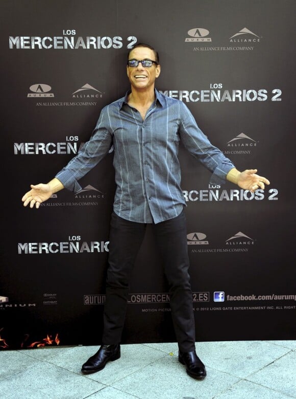 Jean-Claude Van Damme à l'avant-première d'Expendables 2 à Madrid, le 8 août 2012.