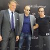 Dolph Lundgren, Jason Statham et Jean-Claude Van Damme à l'avant-première d'Expendables 2 à Madrid, le 8 août 2012.