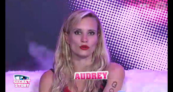 Audrey dans la quotidienne de Secret Story 6 le jeudi 9 août 2012 sur TF1