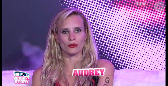 Audrey dans la quotidienne de Secret Story 6 le jeudi 9 août 2012 sur TF1