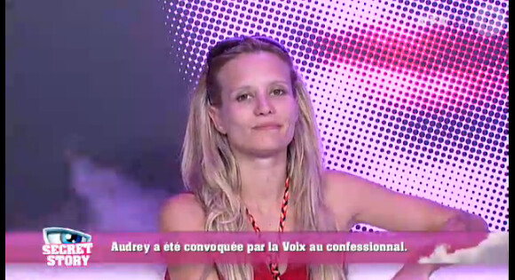 Audrey dans la quotidienne de Secret Story 6 le lundi 13 août 2012 sur TF1