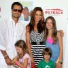 David Charvet et Brooke Burke, entourés de leurs enfants à l'occasion du gala My Brother Charlie Family Fun, le dimanche 12 août 2012 à Los Angeles.