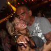 Très amoureux, Christian Audigier et sa douce Nathalie Sorensen font la fête à Ibiza le 9 août 2012