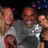 Christian Audigier et sa douce Nathalie Sorensen font la fête à Ibiza le 9 août 2012