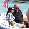 Quincy Jones et sa chérie à Saint-Tropez le 13 août 2012