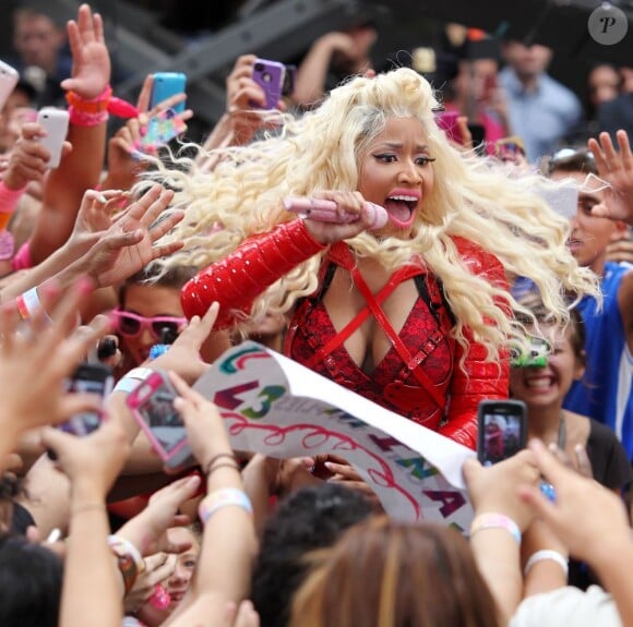 Nicki Minaj très sexy sur le tournage du Today Show, le 14 août 2012 à New York