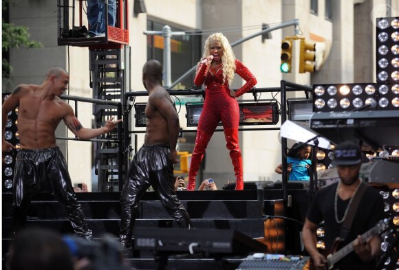 Nicki Minaj très sexy sur le tournage du Today Show, le 14 août 2012 à New York