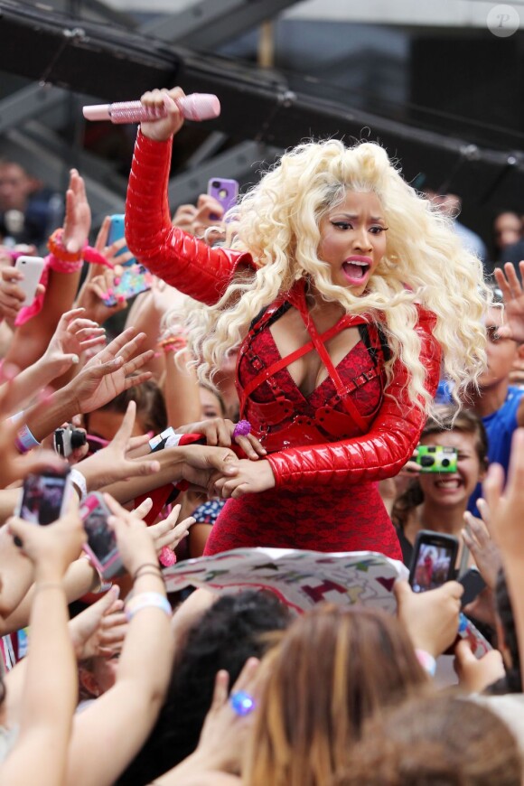 Nicki Minaj très sexy sur le tournage du Today Show, le 14 août 2012 à New York
