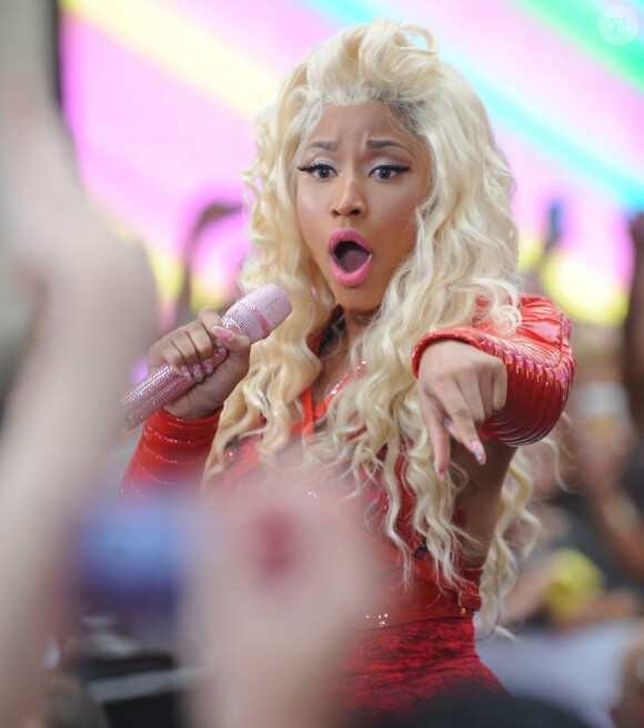 Nicki Minaj très sexy sur le tournage du Today Show, le 14 août 2012 à New York