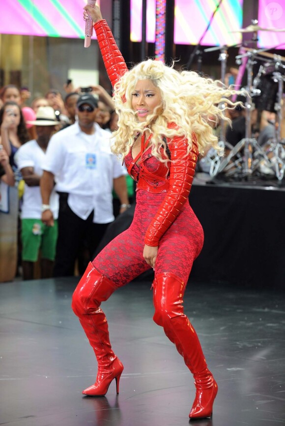 Nicki Minaj très sexy sur le tournage du Today Show, le 14 août 2012 à New York
