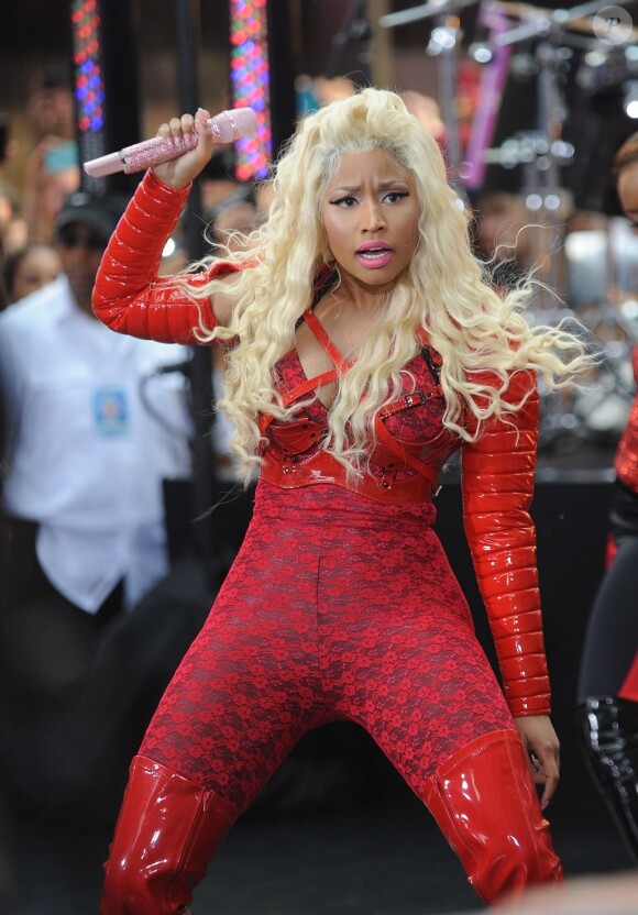 Nicki Minaj très sexy sur le tournage du Today Show, le 14 août 2012 à New York