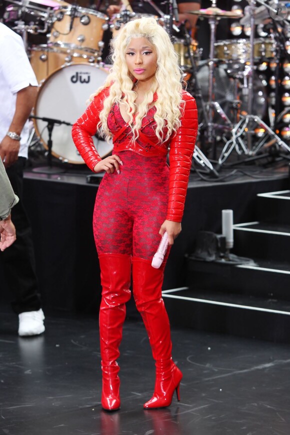 Nicki Minaj très sexy sur le tournage du Today Show, le 14 août 2012 à New York