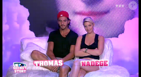 Thomas et Nadège dans la quotidienne de Secret Story 6 le mercredi 16 août 2012 sur TF1
