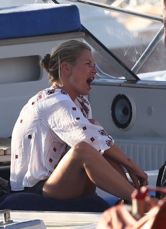 Kate Moss à Saint-Tropez, le 17 août 2012.