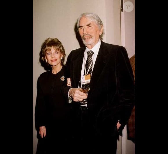 Grégory Peck et sa femme Véronique Passani en 1997 à Los Angeles