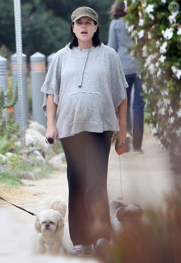 Neve Campbell, encore enceinte, à Santa Monica, le 2 juin 2012.