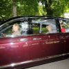 La reine Elizabeth II après un service religieux à Crathie Kirk non loin de Balmoral le 19 août 2012
