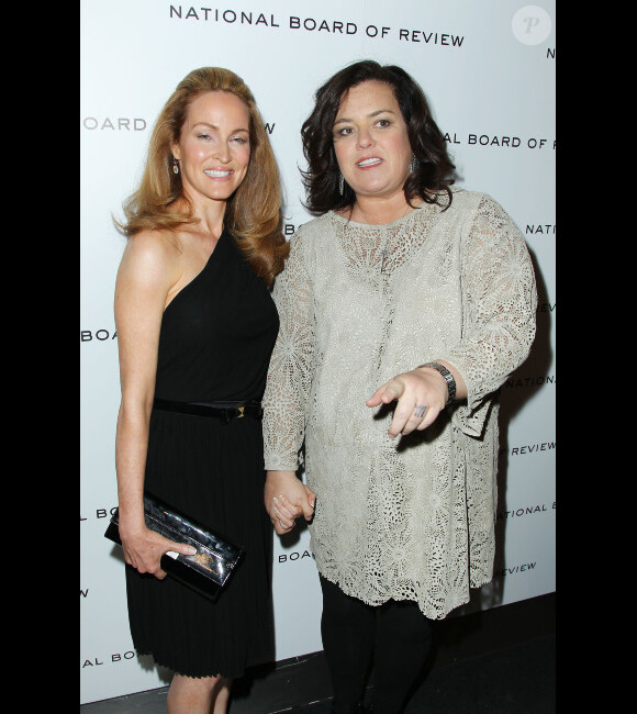 Rosie O'Donnell et sa fiancée Michelle Rounds en janvier 2012 à New York