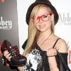 Avril Lavigne fait la promotion de la nouvelle collection d'Abbey Dawn au Convention Center de Las Vegas lors du salon Magic. Le 21 août 2012.