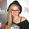 Avril Lavigne, ambassadrice rock de sa marque Abbey Dawn au salon Magic à Las Vegas. Le 21 août 2012.
