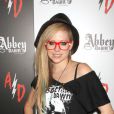 Avril Lavigne, ambassadrice rock de sa marque Abbey Dawn au salon Magic à Las Vegas. Le 21 août 2012.