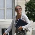 La ministre de l'écologie Delphine Batho à son arrivée au Palais de l'Élysée pour le conseil des ministres. Paris, le 22 août 2012.