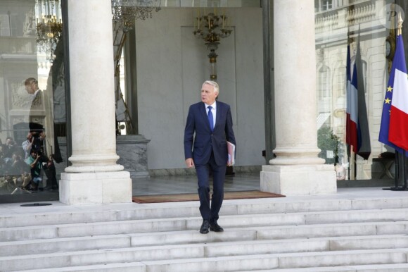 Le premier ministre Jean-Marc Ayrault à l'issue du premier conseil des ministres de la rentrée. Paris, le 22 août 2012.