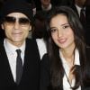 Jean-Luc Delarue et son épouse Anissa, lors du défilé Dior à Paris en janvier 2012