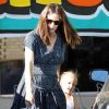 Jennifer Garner et sa fille Seraphina font des courses à Los Angeles, le 26 août 2012