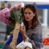 Jennifer Garner va faire des courses au farmers market à Brentwood, le 26 août 2012