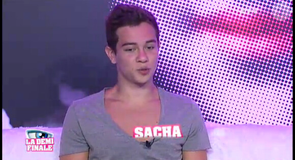 Sacha dans la quotidienne de Secret Story 6 le lundi 27 août 2012 sur TF1