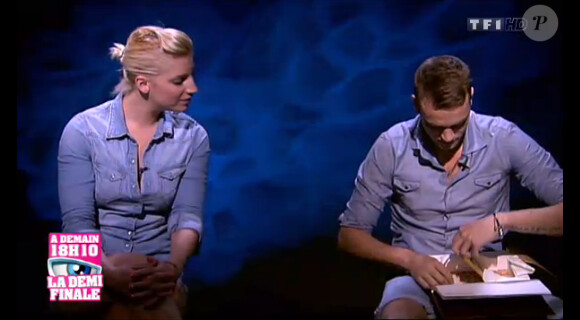 Nadège et Julien dans la quotidienne de Secret Story 6 du mardi 28 août 2012 sur TF1